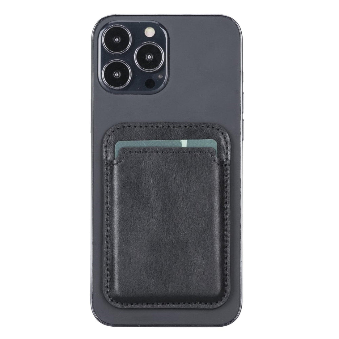 Maggy NE Magnetischer Kartenhalter aus echtem Leder