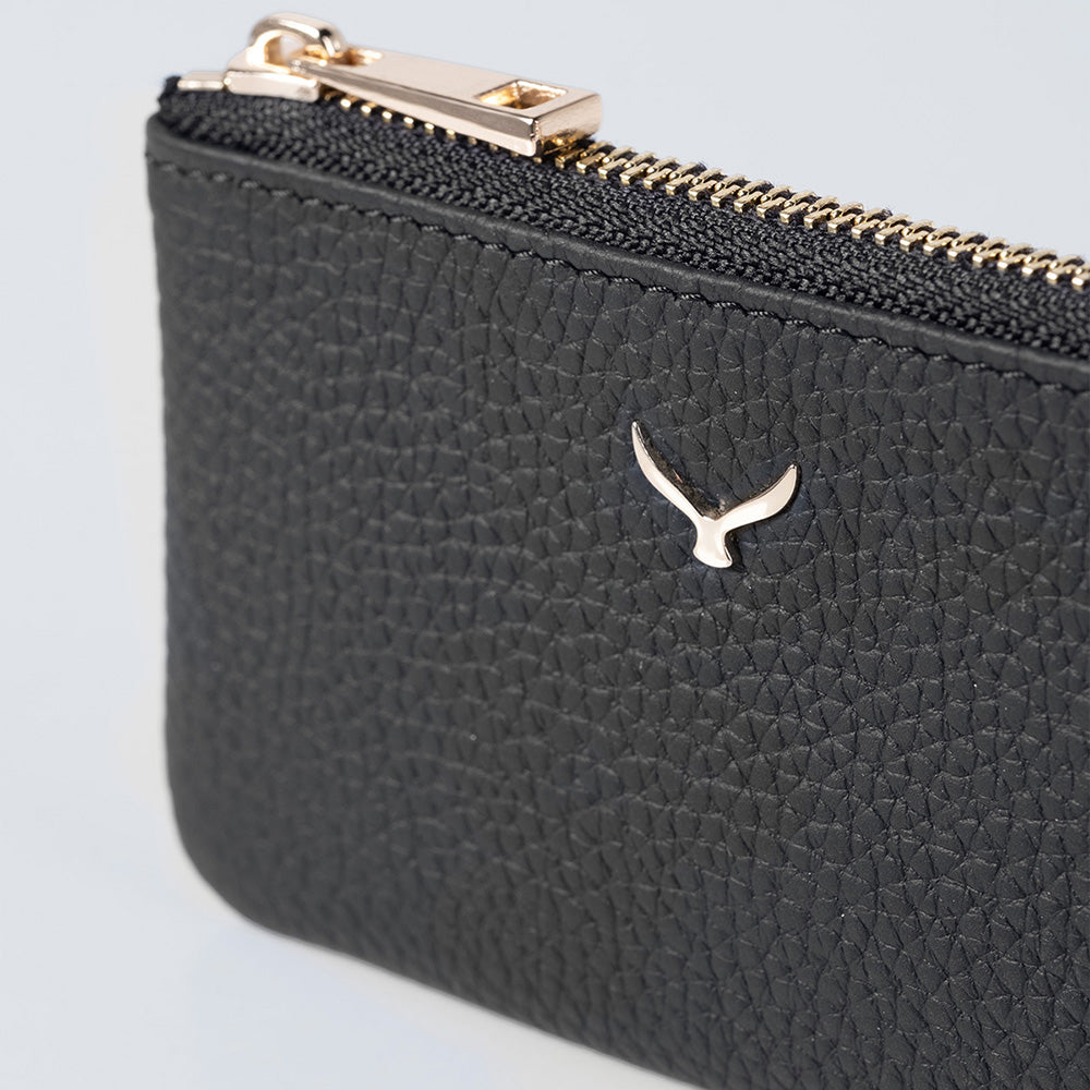 3002 Unisex-Geldbörse aus Leder mit Reißverschluss