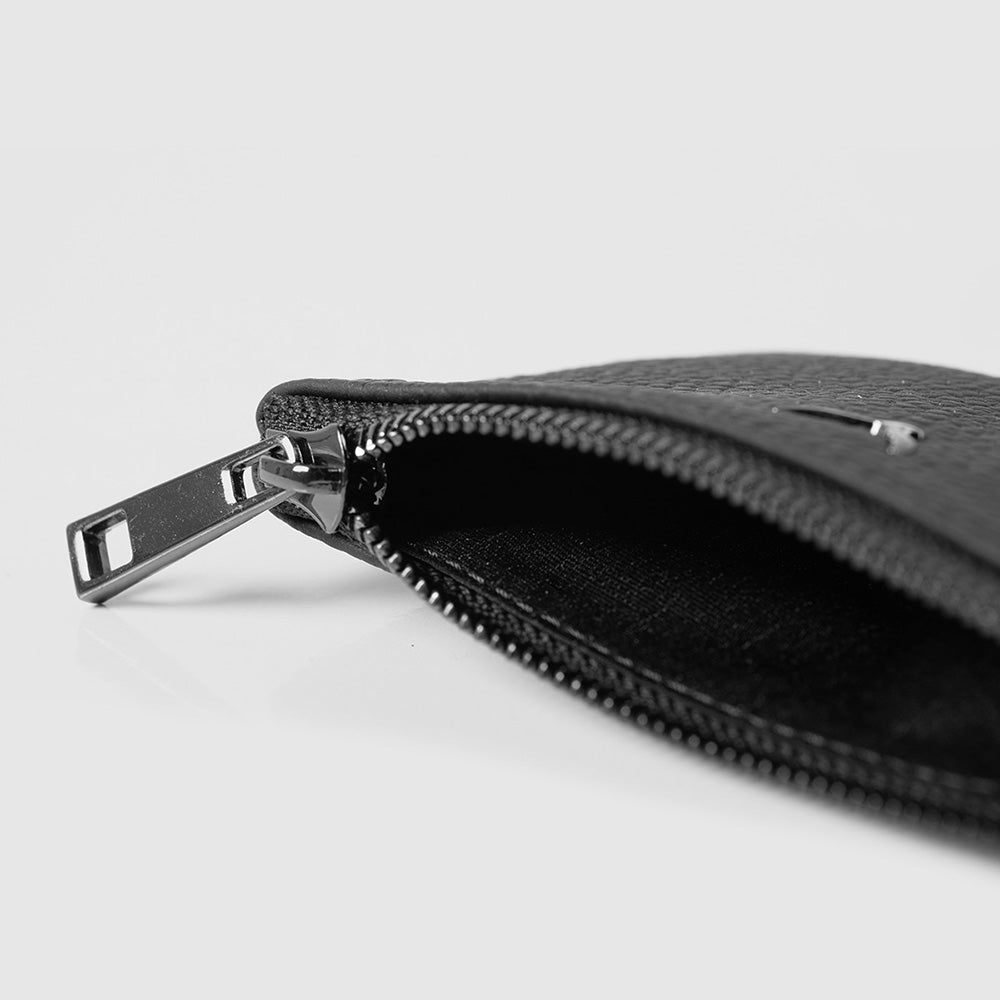 3002 Unisex-Geldbörse aus Leder mit Reißverschluss