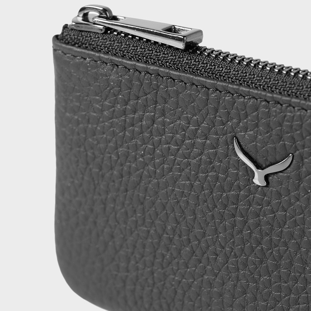 3002 Unisex-Geldbörse aus Leder mit Reißverschluss