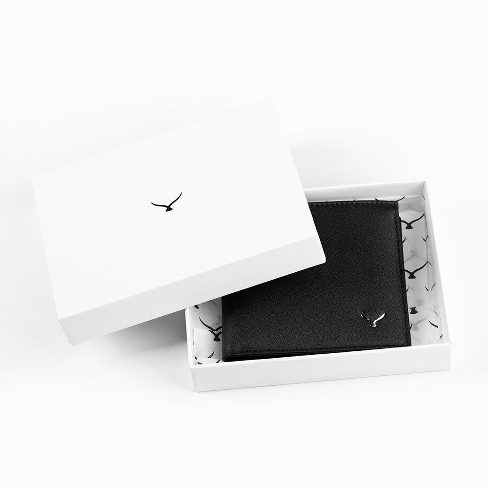 4003 Herren-Ledergeldbörse mit zwei Fächern und Münzfächern