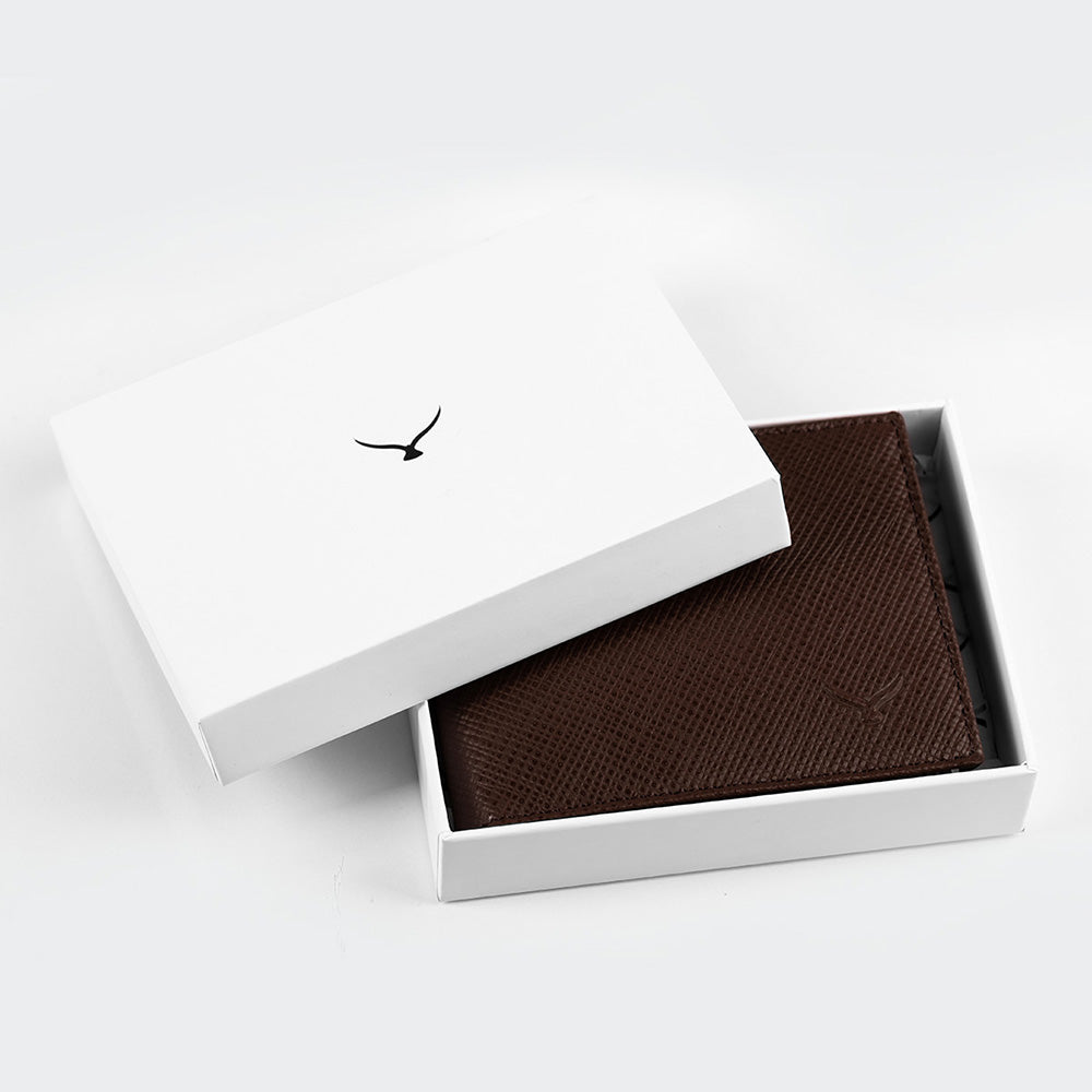 4101 Herren-Ledergeldbörse mit zwei Fächern