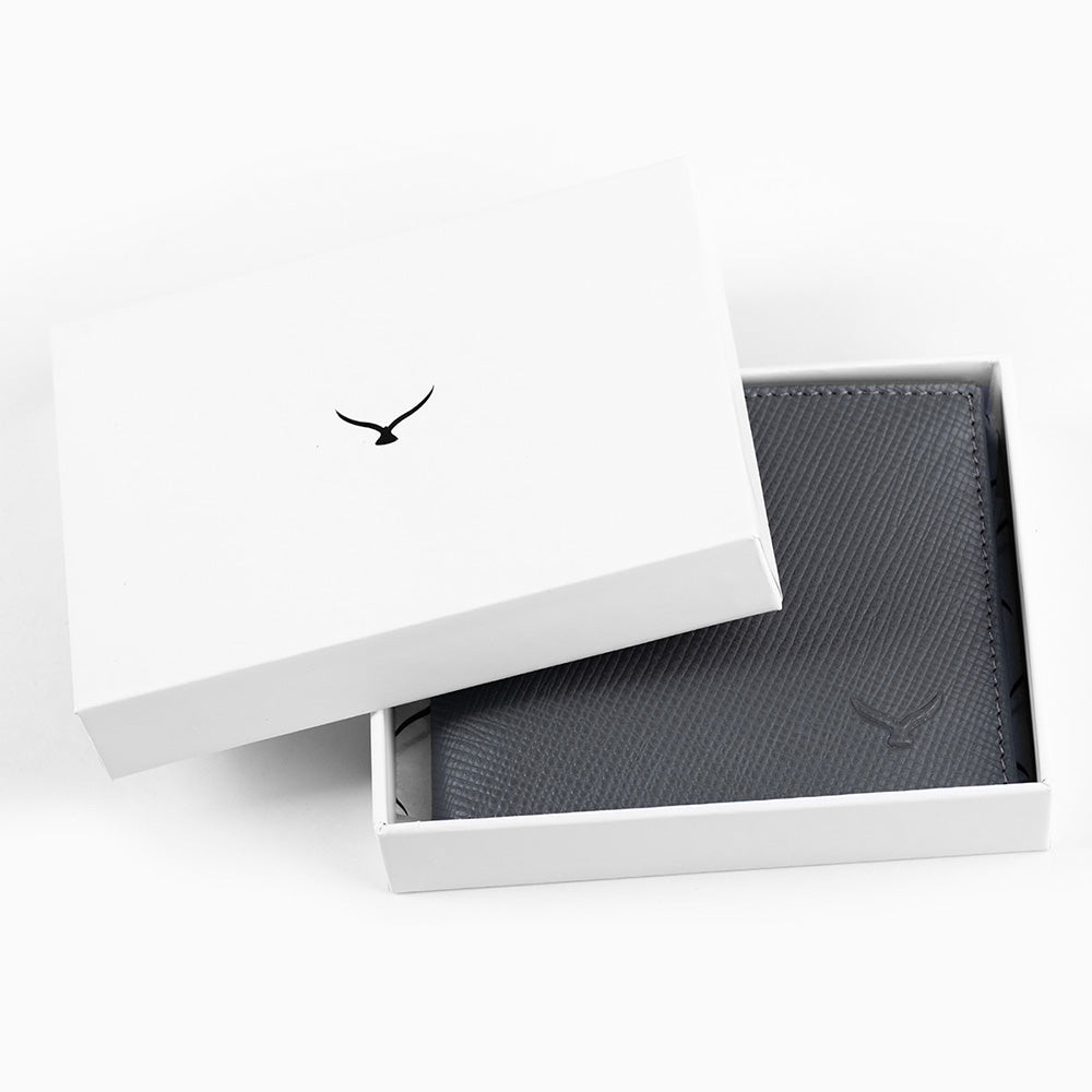 4101 Herren-Ledergeldbörse mit zwei Fächern