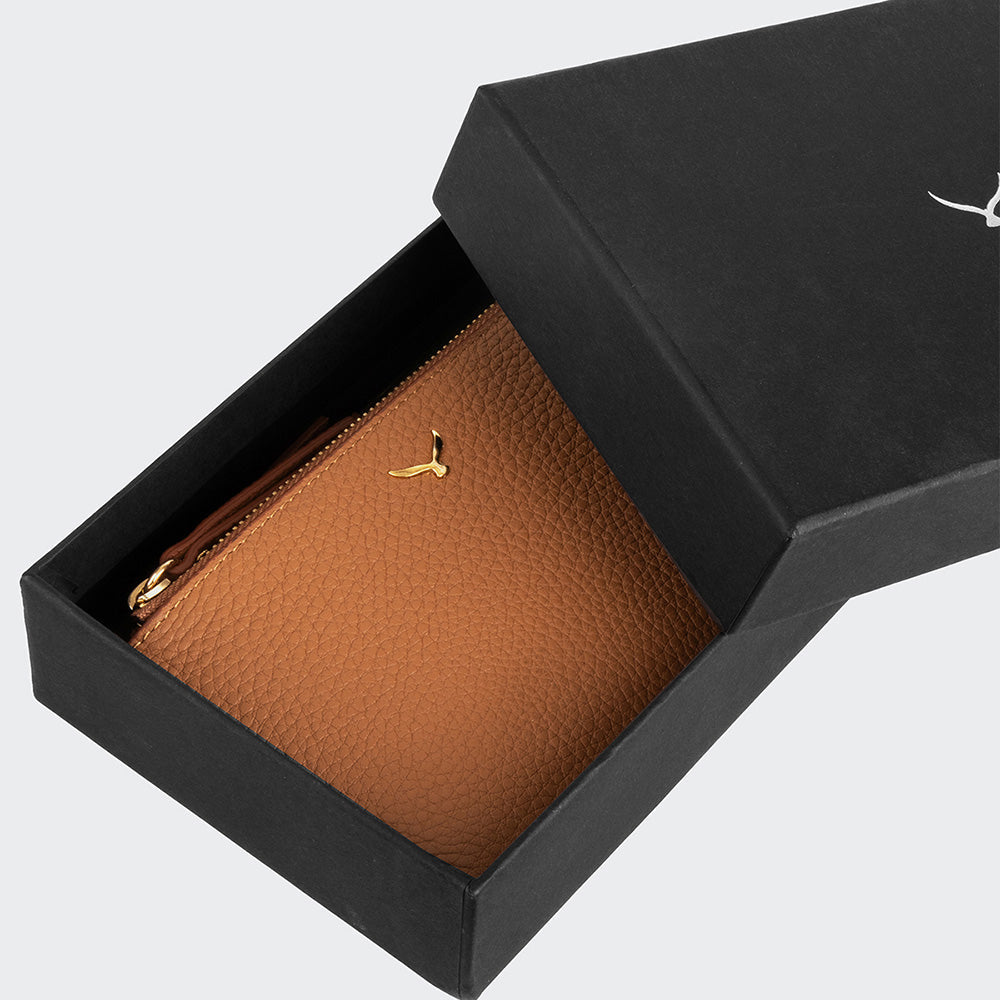 5107 Damen-Geldbörse aus Leder mit zwei Fächern und Magnetverschluss