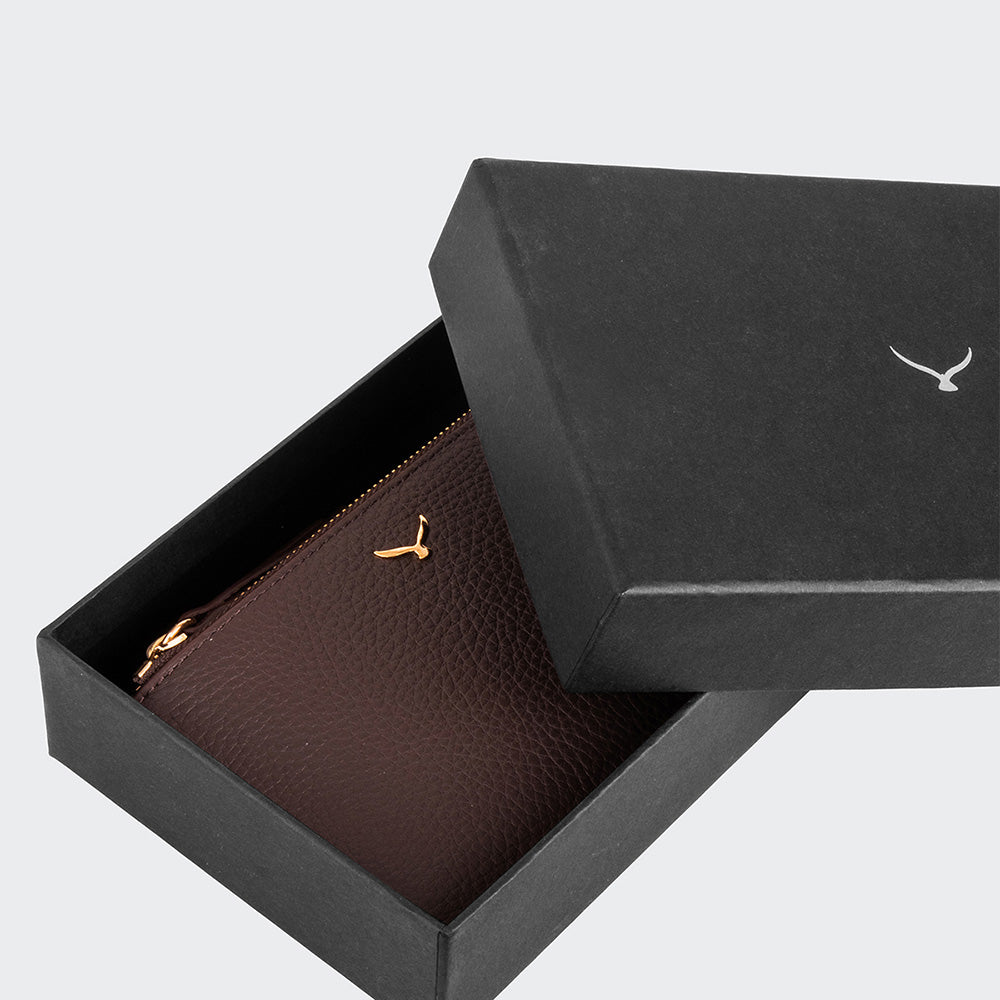 5107 Damen-Geldbörse aus Leder mit zwei Fächern und Magnetverschluss