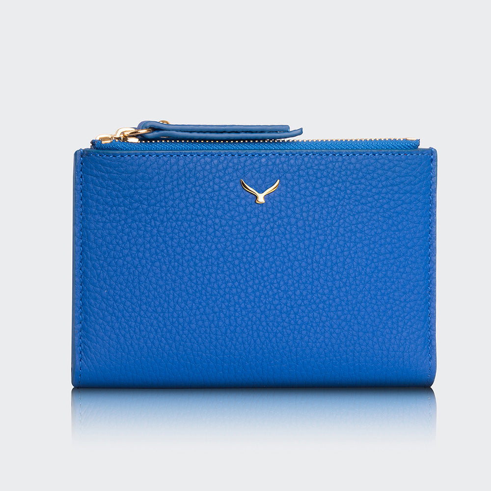 5107 Damen-Geldbörse aus Leder mit zwei Fächern und Magnetverschluss