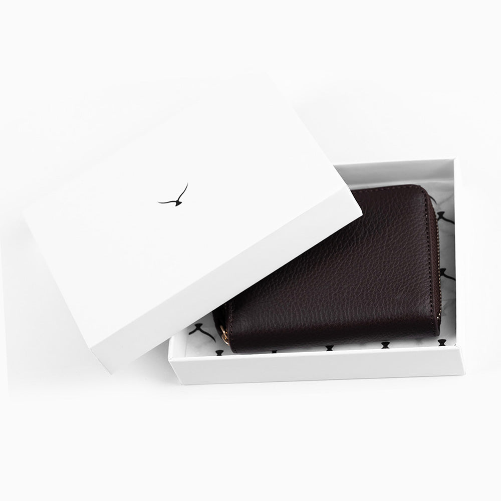 5108 Damen Mini-Ledergeldbörse