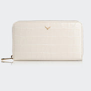 5110 Große Damen-Ledergeldbörse mit drei Fächern