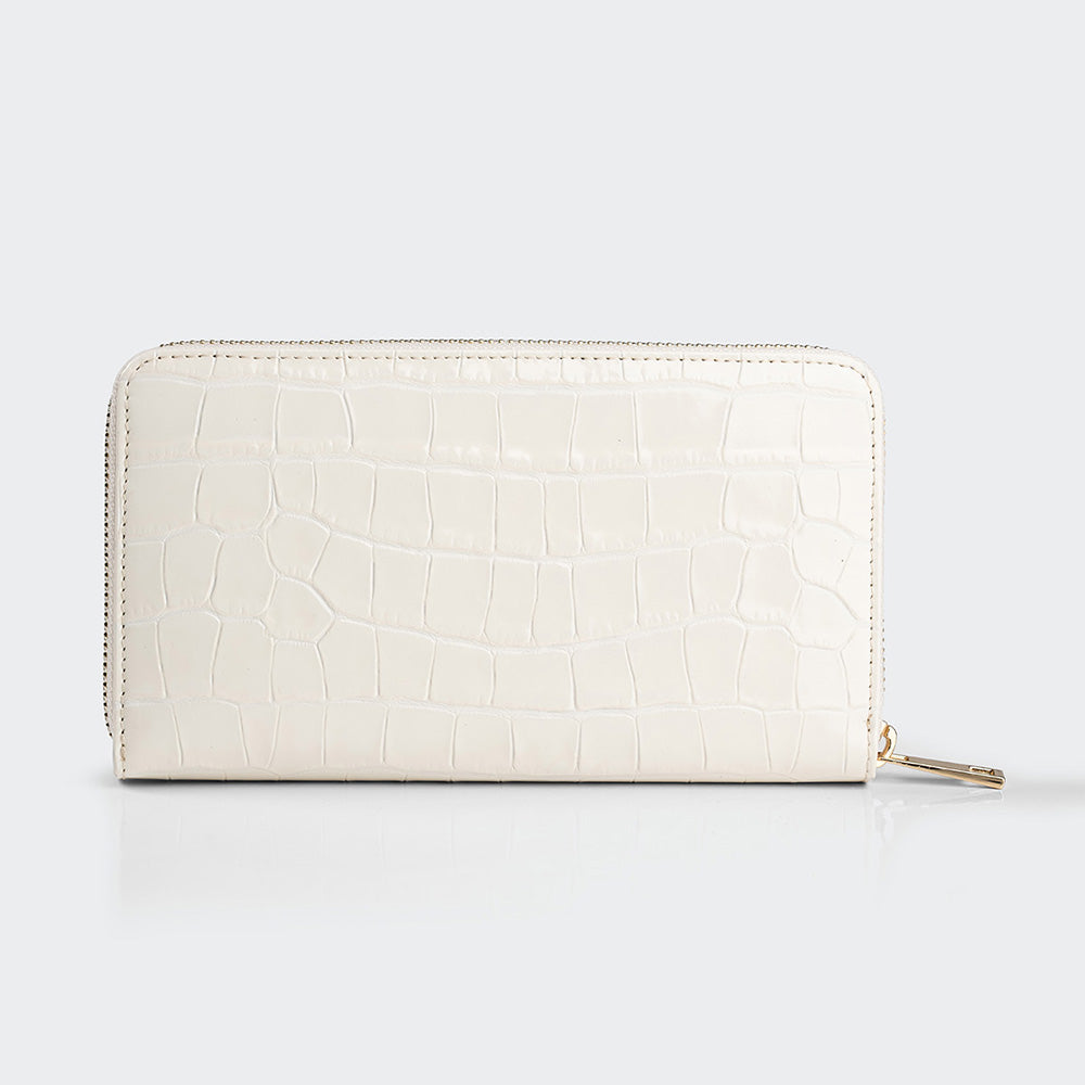 5110 Große Damen-Ledergeldbörse mit drei Fächern