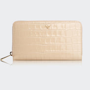 5110 Große Damen-Ledergeldbörse mit drei Fächern