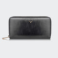 5111 Women Large Leather Wallet With Dual Compartments
