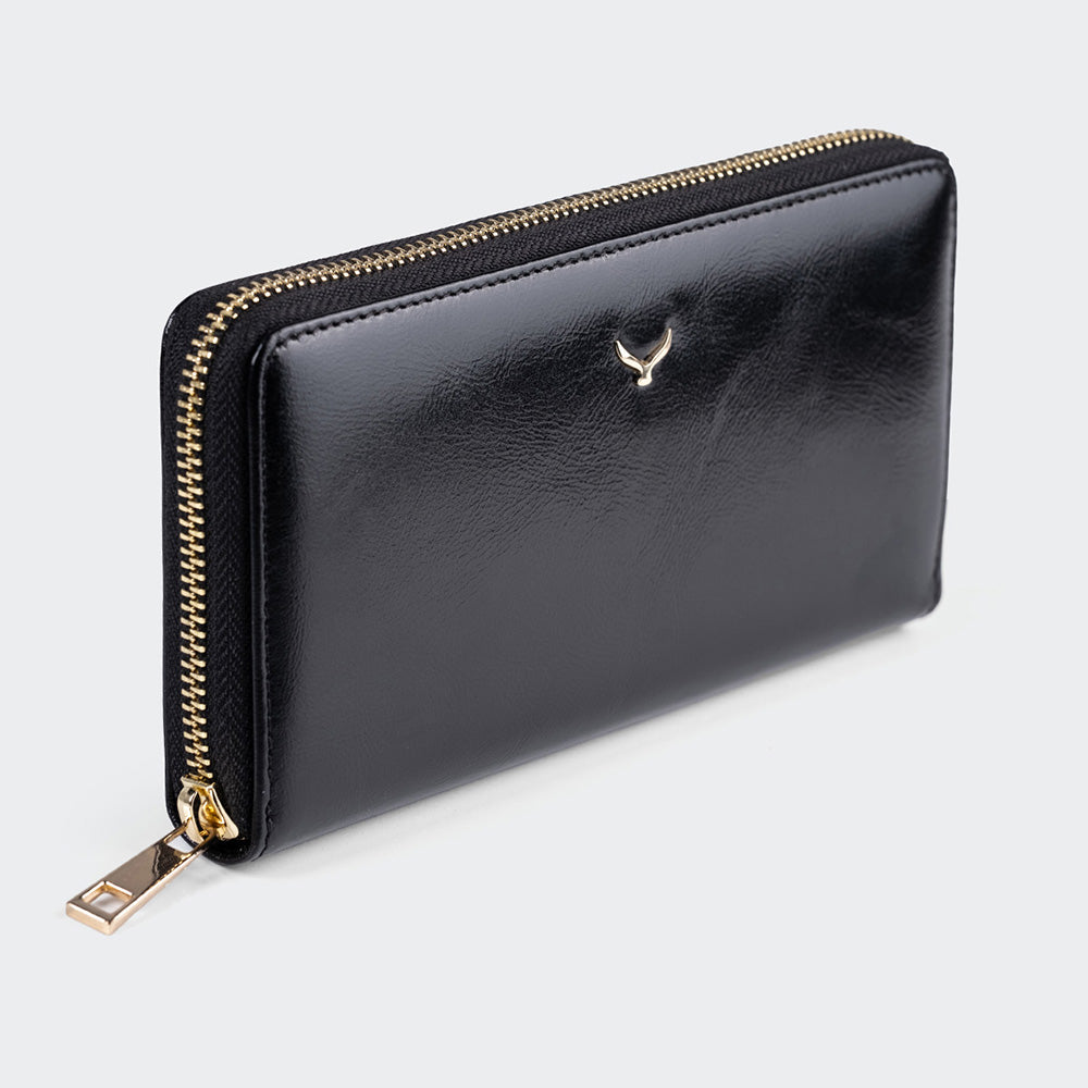 5111 Große Damen-Ledergeldbörse mit zwei Fächern