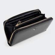 5111 Große Damen-Ledergeldbörse mit zwei Fächern