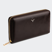 5111 Große Damen-Ledergeldbörse mit zwei Fächern