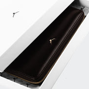 5111 Große Damen-Ledergeldbörse mit zwei Fächern