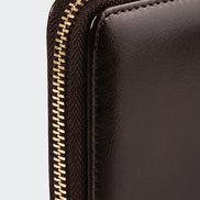 5111 Große Damen-Ledergeldbörse mit zwei Fächern