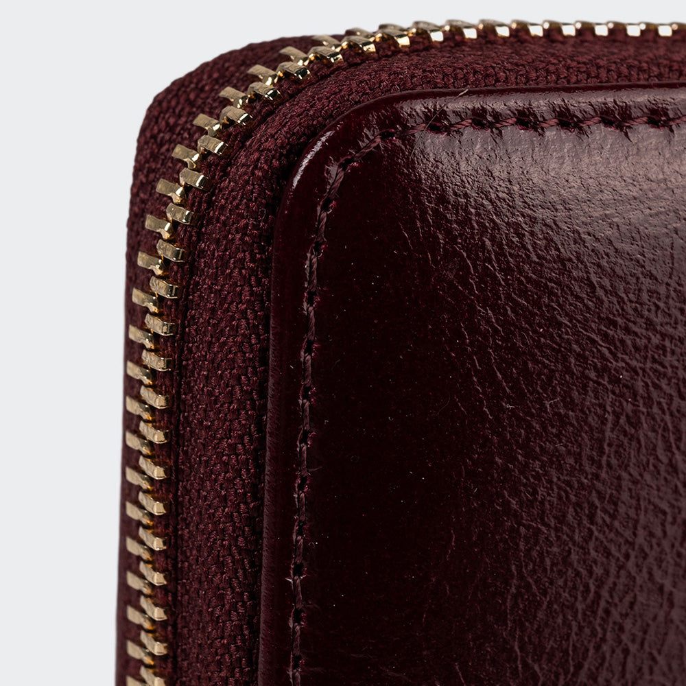 5111 Women Large Leather Wallet With Dual Compartments
