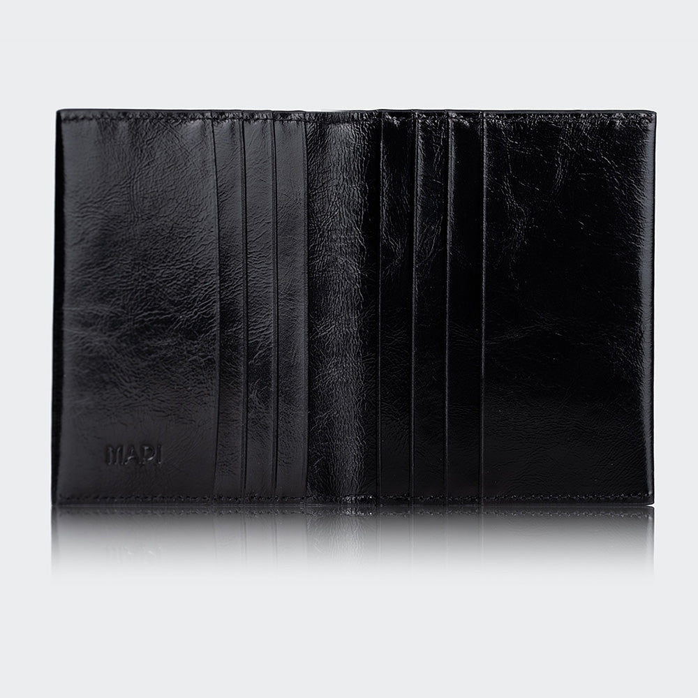 5501 Damen-Kartenetui aus Leder mit Klappe