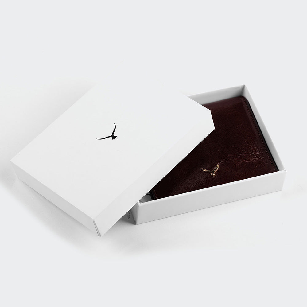 5501 Damen-Kartenetui aus Leder mit Klappe