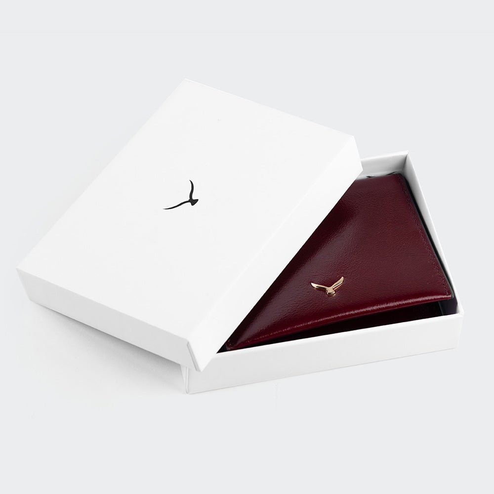 5501 Damen-Kartenetui aus Leder mit Klappe