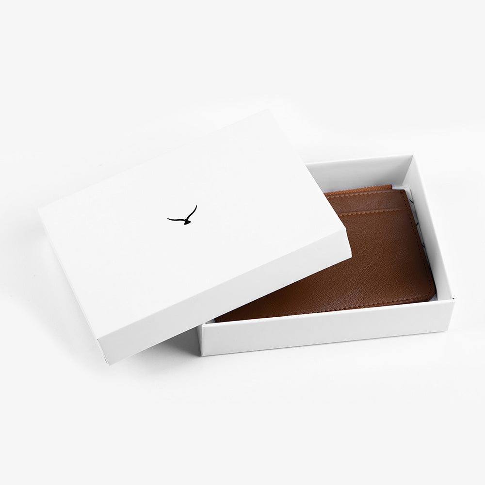 5507 Damen-Kartenetui aus Leder mit Reißverschluss