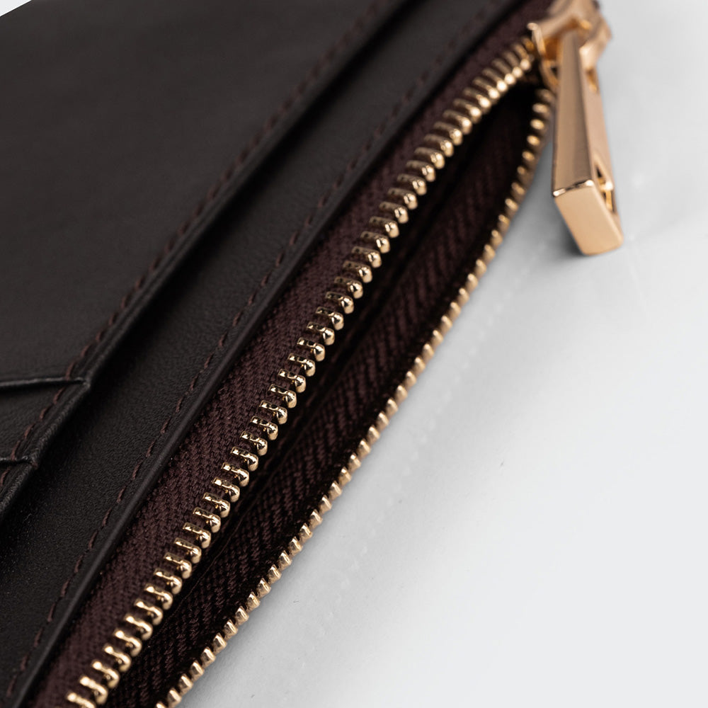 5507 Women Leather Card Holder With Zipper