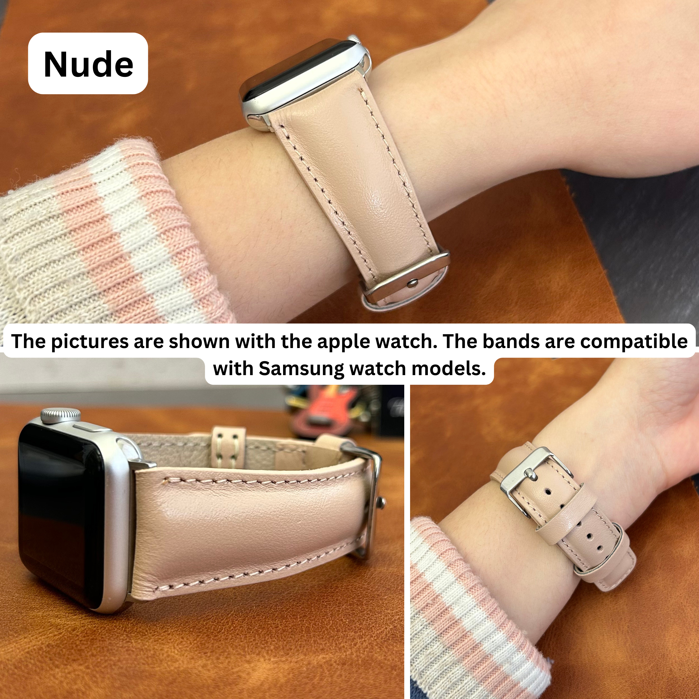 Lederarmbänder für Damen, passend für Samsung Smartwatches