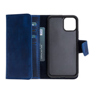 Weihnachtsmann iPhone 11 Pro Leder-Hülle mit abnehmbarem Brieftaschenmotiv