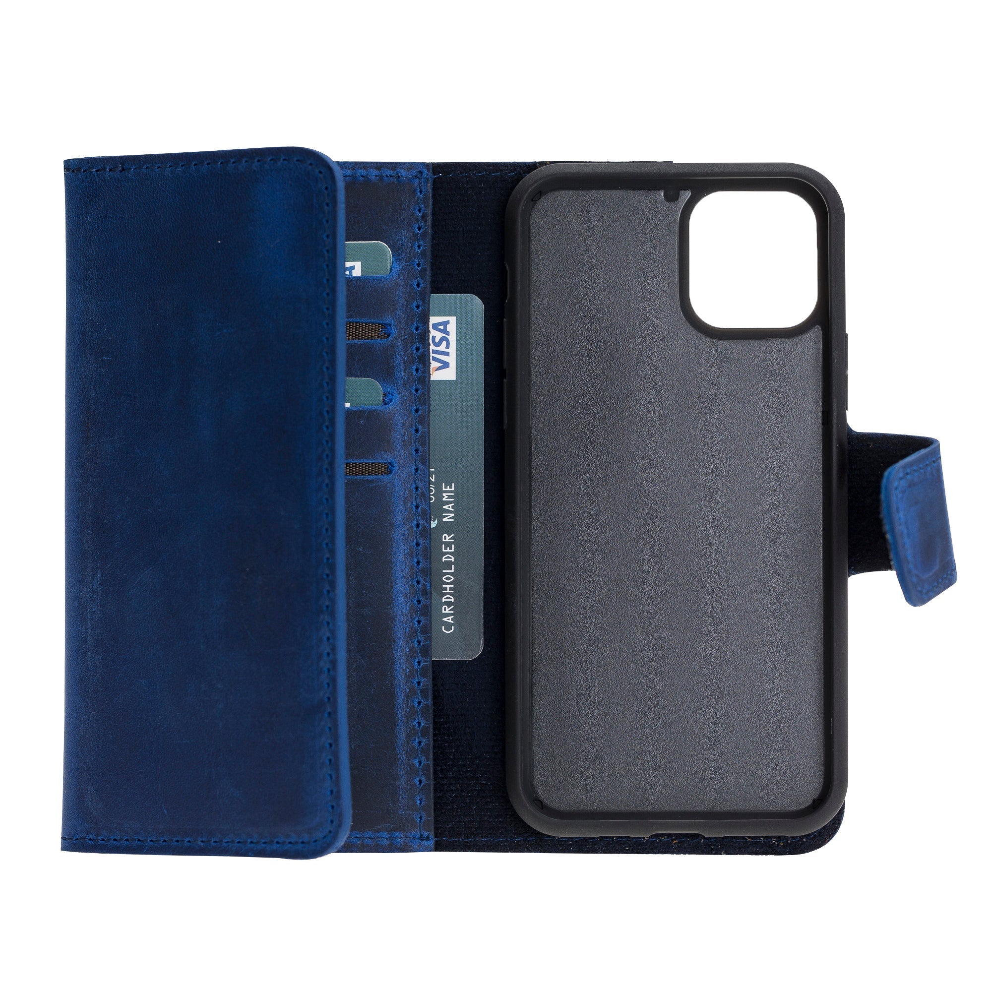 Santa I Phone 11 Pro Leather Detachable Wallet Case