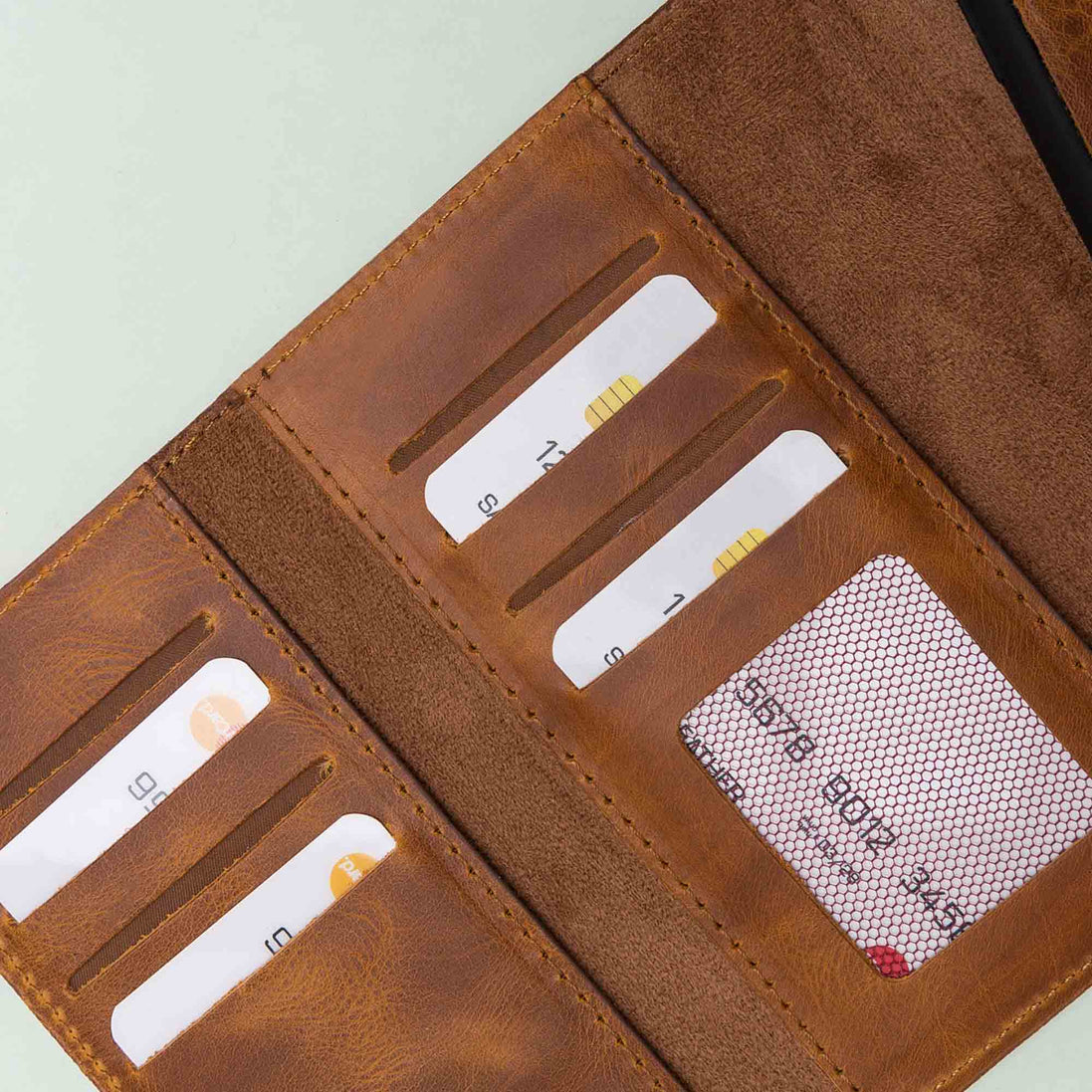 Weihnachtsmann iPhone 11 Pro Leder-Hülle mit abnehmbarem Brieftaschenmotiv