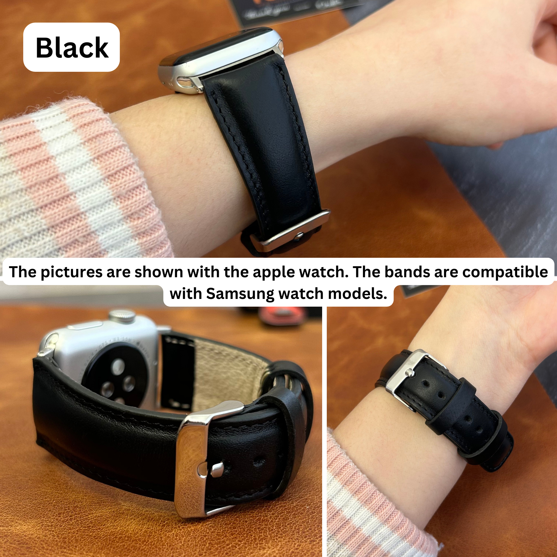 Classic Leather Bands for Samsung Smart Watches