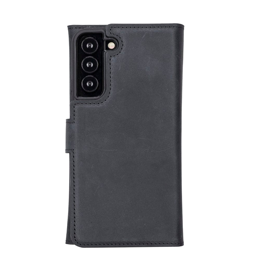 Santa Samsung Galaxy S22 Plus Leder-Hülle mit abnehmbarem Brieftaschendesign