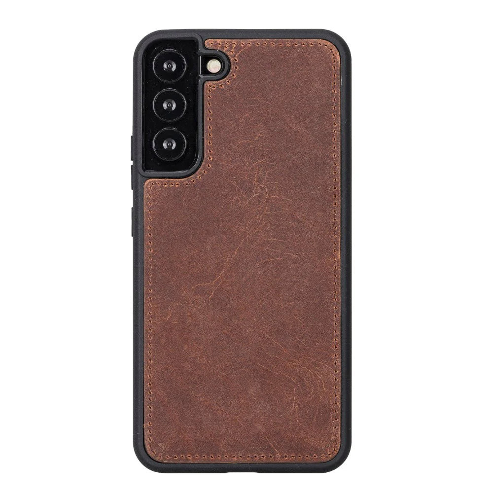 Santa Samsung Galaxy S22 Plus Leder-Hülle mit abnehmbarem Brieftaschendesign