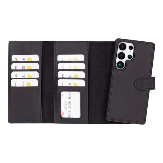 Santa Samsung Galaxy S25 Ultra Leather Detachable Wallet Case