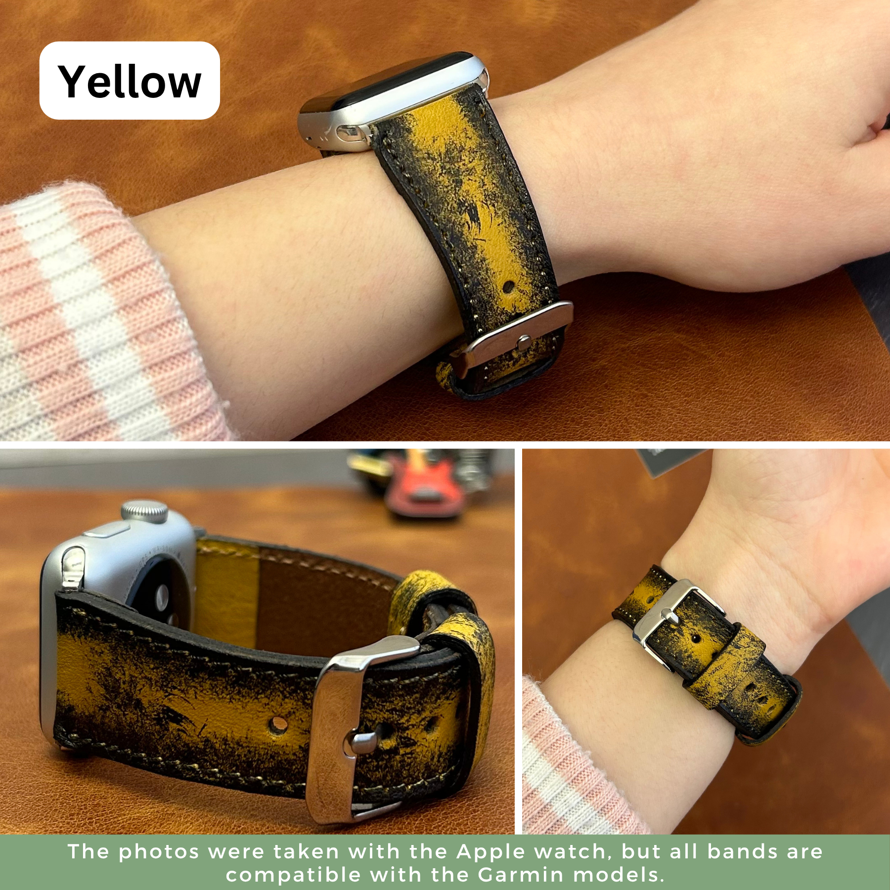 Armbänder in Lederoptik für alle Garmin Smartwatches