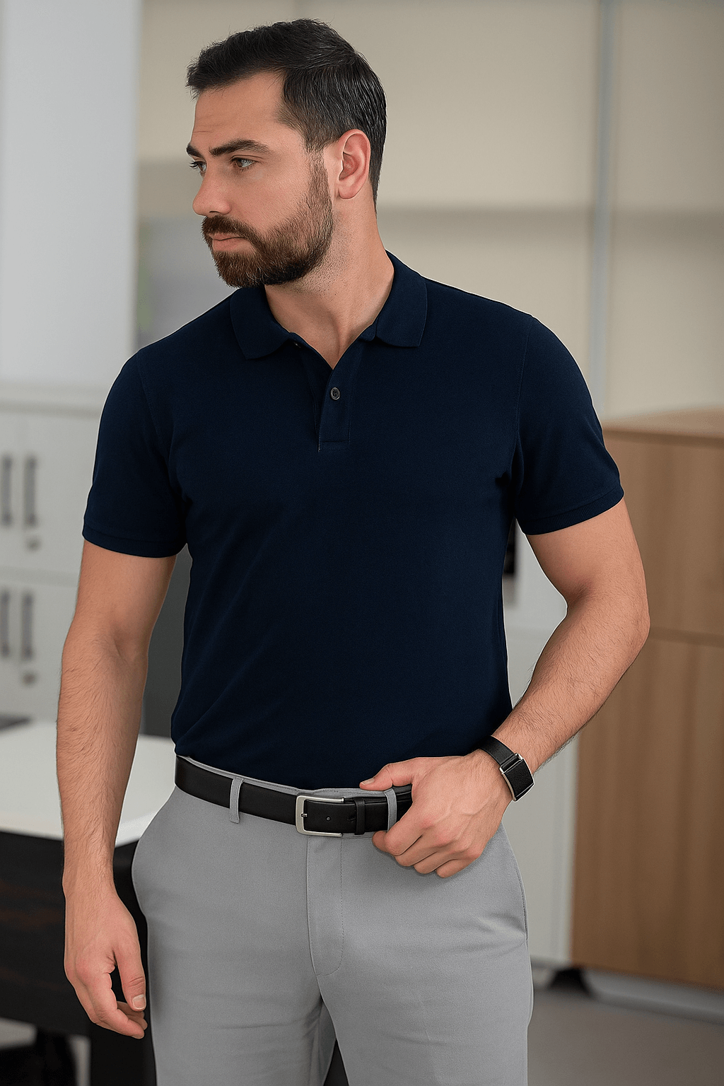 Sportlicher Ledergürtel für Herren