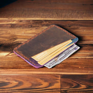 Kartenetui aus echtem Leder