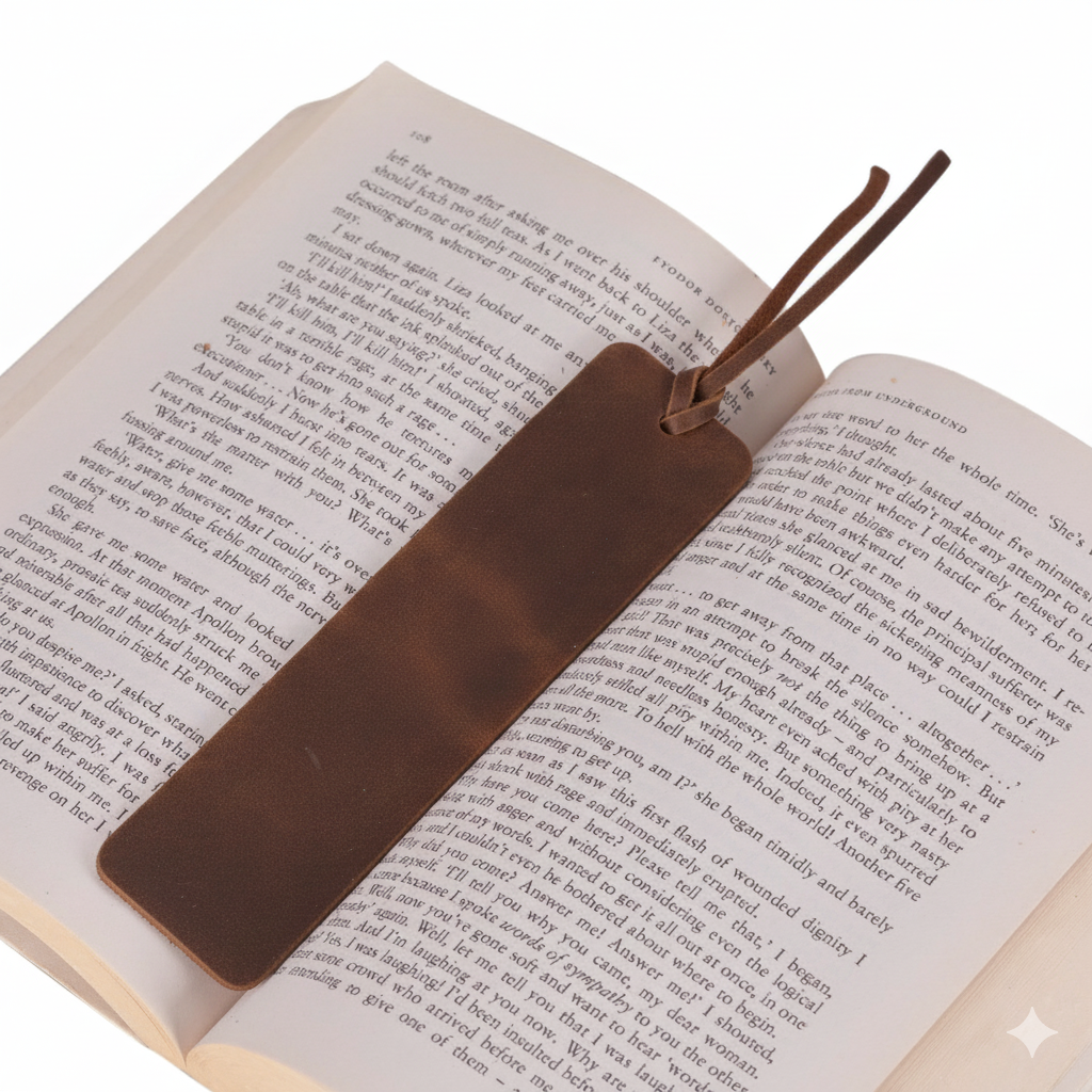 Markora Lesezeichen aus Leder