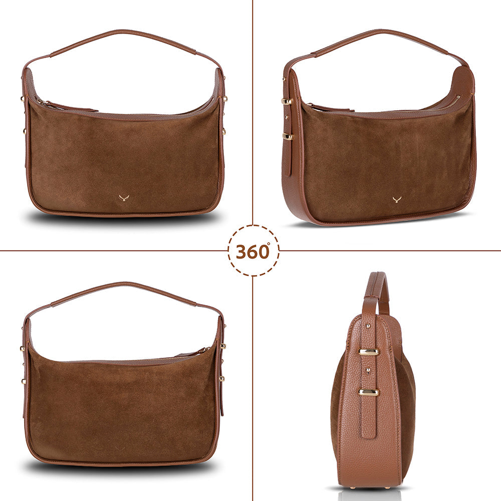 Dolcezza Genuine Suede Leather Women's Shoulder Bag