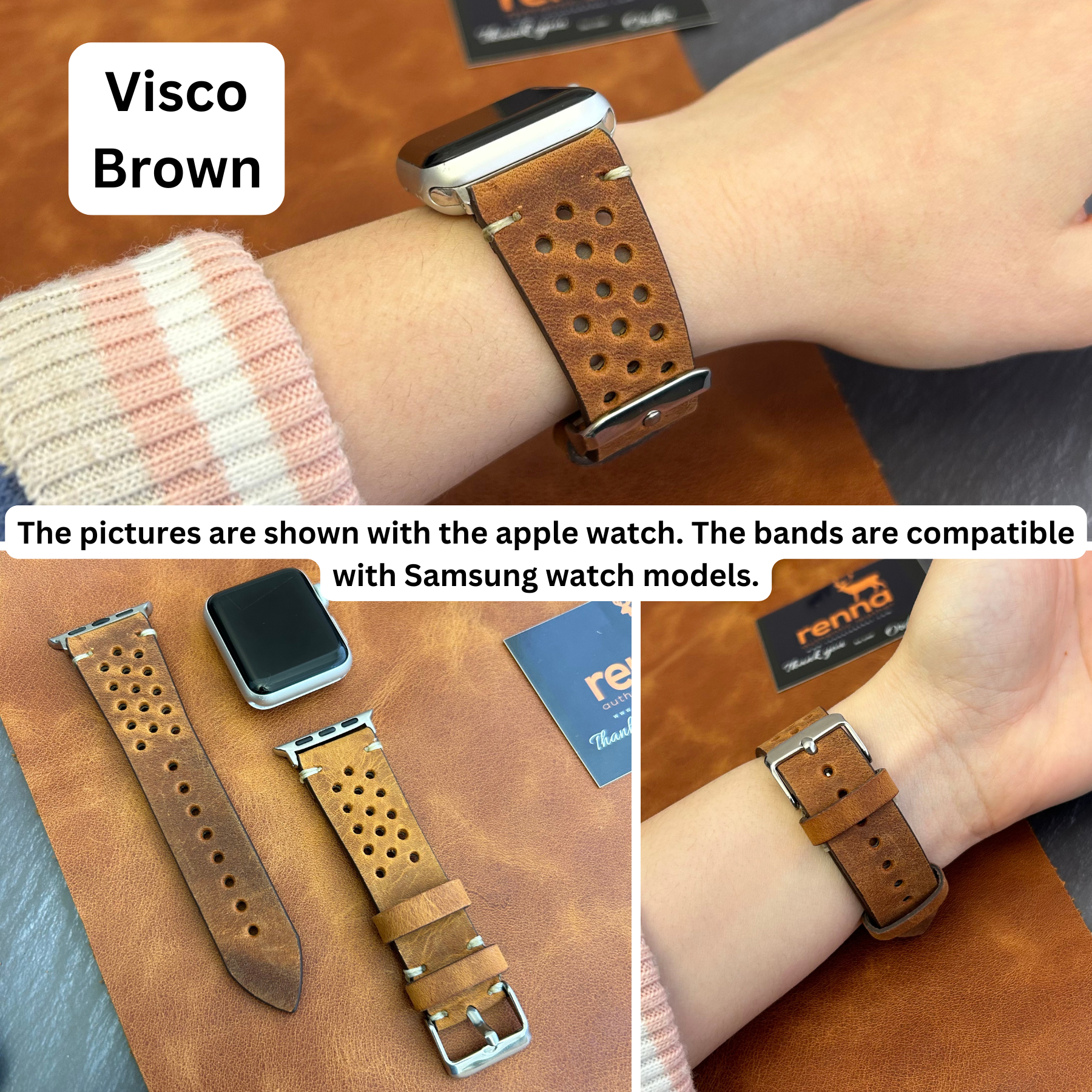 Sportarmbänder aus Leder für Samsung Smartwatches