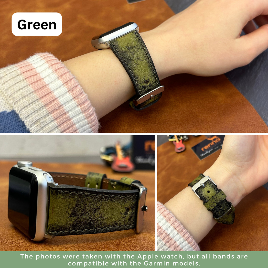 Armbänder in Lederoptik für alle Garmin Smartwatches