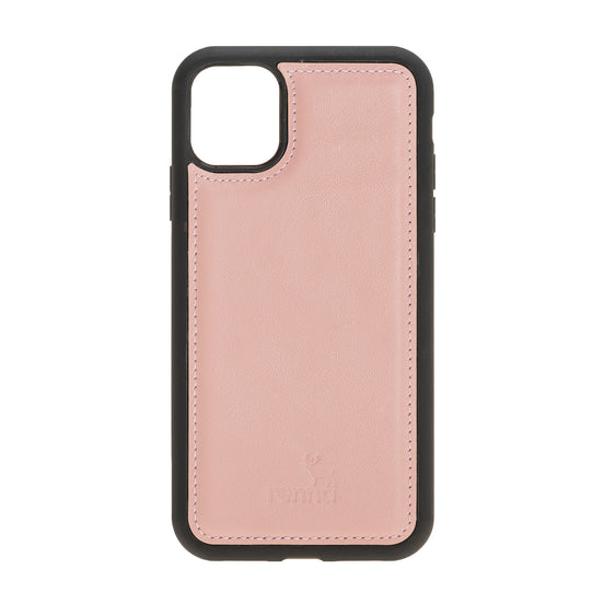 Nude iPhone 11 Pro (5,8'') Echtleder Handyhülle, Leder Case, Flex Cover, Etui