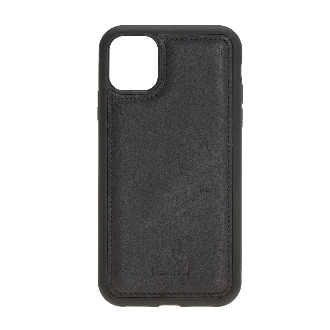 Schwarz iPhone 11 Pro (5,8``) Echtleder Handyhülle, Leder Case, Flex Cover, Etui
