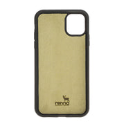 Grün iPhone 11 Pro (5,8'') Echtleder Handyhülle, Leder Case, Flex Cover, Etui