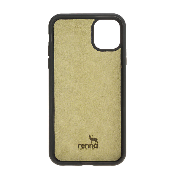 Grün iPhone 11 Pro (5,8``) Echtleder Handyhülle, Leder Case, Flex Cover, Etui