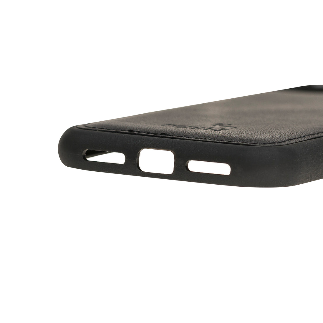 Schwarz iPhone 11 Pro (5,8``) Echtleder Handyhülle, Leder Case, Flex Cover, Etui