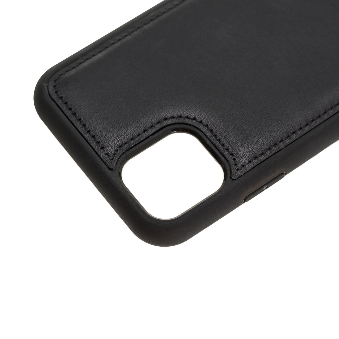 Schwarz iPhone 11 Pro (5,8``) Echtleder Handyhülle, Leder Case, Flex Cover, Etui
