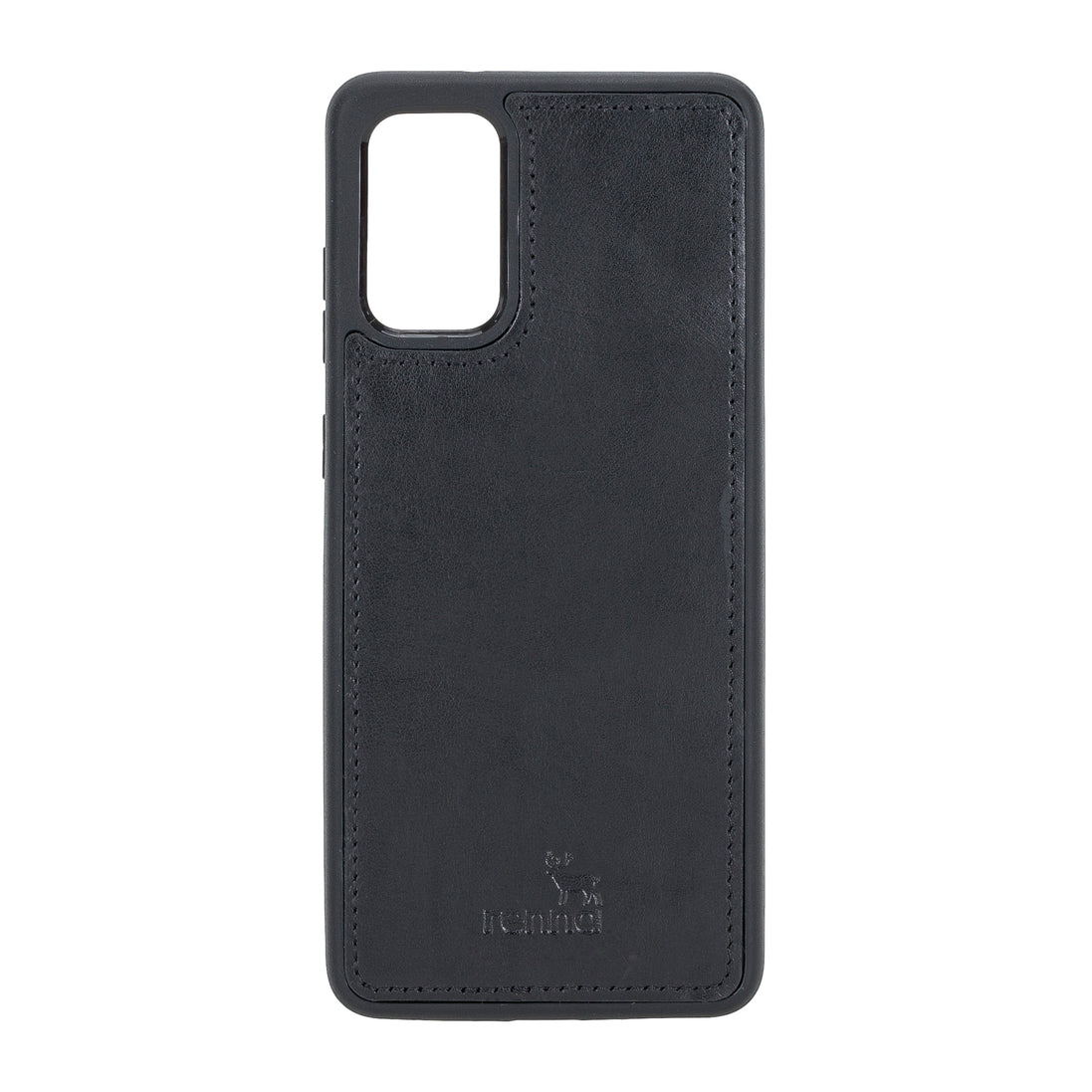 Schwarz Samsung S20+ Case, abnehmbare Echtleder Handytasche mit Magnet, S20 PLUS Leder Hülle