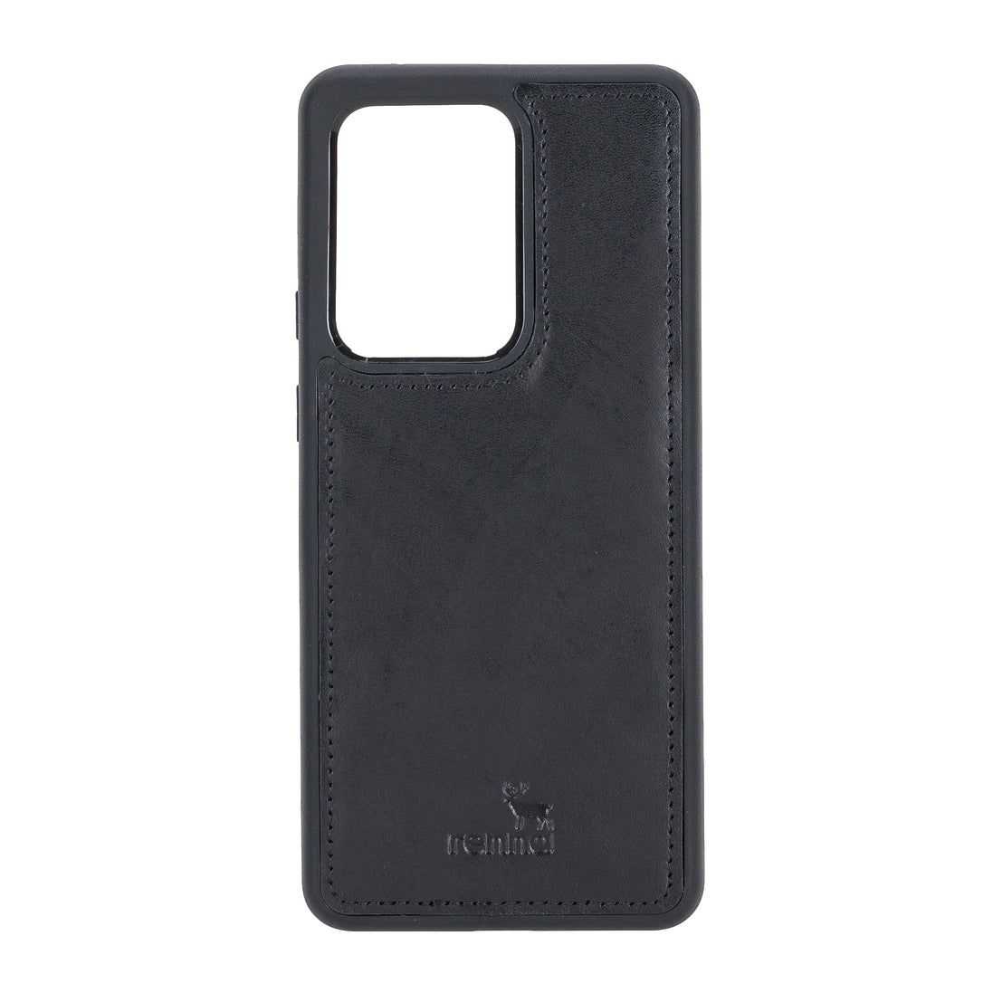 Schwarz Samsung S20 Ultra Case, abnehmbare Echtleder Handytasche mit Magnet, S20 Ultra Leder Hülle