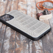Grau Croco iPhone 12 Pro Max (6,7